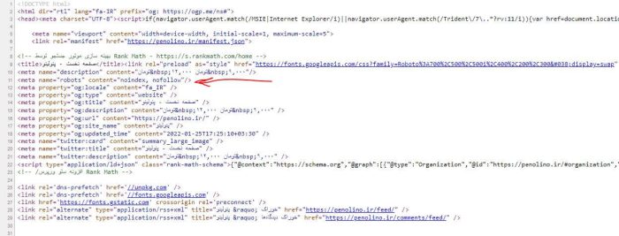 تگ نوایندکس کل سایت