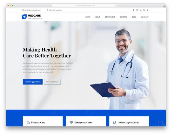 طراحی سایت شخصی پزشکان