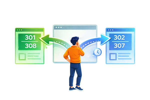 تفاوت بین انواع ریدایرکت