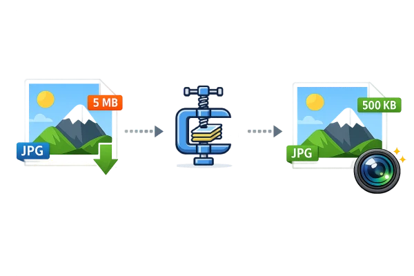 کاهش حجم تصاویر بدون افت کیفیت
